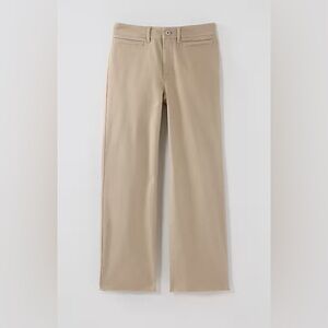 J Jill 4 Khaki Wide-Leg Jeans